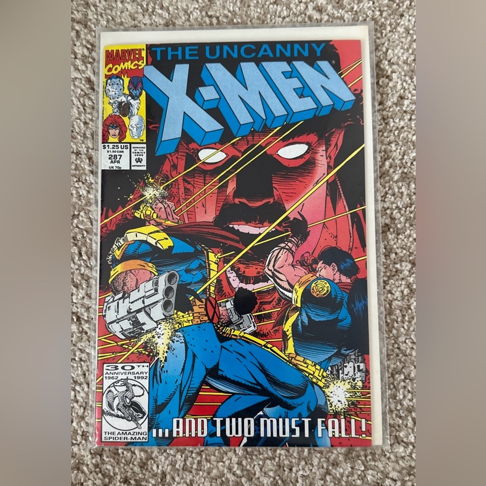 Vintage 1992 KEY ISSUE The Uncanny X-Men #287 Marvel Comic Book Origin of Bishop